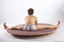 Underwear Gymnastic poses Man White Sitting poses - simple Athletic Short Brown Sitting poses - ALL Academic