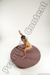 Nude Fighting with gun Man White Kneeling poses - ALL Athletic Short Brown Kneeling poses - on one knee Multi angles poses Realistic