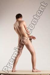 Nude Fighting with gun Man White Standing poses - ALL Slim Short Brown Standing poses - simple Multi angles poses Realistic
