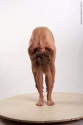 Nude Man White Laying poses - ALL Underweight Medium Brown Laying poses - on side Realistic