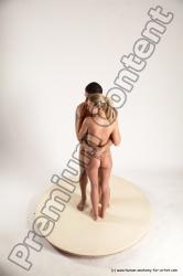 Nude Woman - Man Another Standing poses - ALL Slim Short Brown Standing poses - simple Multi angles poses Realistic