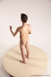 Nude Man White Standing poses - ALL Slim Short Blond Standing poses - simple Multi angles poses Realistic