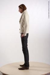 Casual Man White Standing poses - ALL Underweight Medium Brown Standing poses - simple Academic