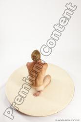 Nude Man White Kneeling poses - ALL Athletic Short Blond Kneeling poses - on one knee Multi angles poses Realistic