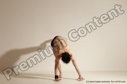 Underwear Gymnastic poses Man White Athletic Short Black Dancing Dynamic poses Academic