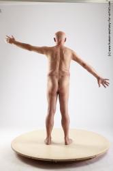 and more Nude Man White Standing poses - ALL Slim Bald Grey Standing poses - simple Realistic