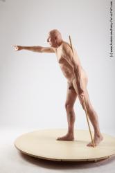 and more Nude Man White Standing poses - ALL Slim Bald Grey Standing poses - simple Realistic