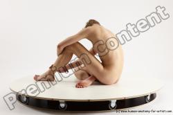 Nude Man White Sitting poses - simple Underweight Medium Brown Sitting poses - ALL Multi angles poses Realistic