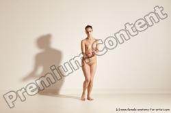 Nude White Slim Long Brown Dancing Dynamic poses Realistic