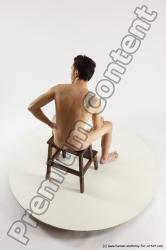 Nude Man White Sitting poses - simple Athletic Short Brown Sitting poses - ALL Multi angles poses Realistic