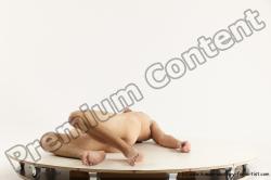 Nude Man White Laying poses - ALL Athletic Short Brown Laying poses - on back Multi angles poses Realistic