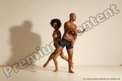 Underwear Man Black Athletic Dancing Dynamic poses Academic