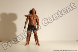 Underwear Woman - Man Black Dynamic poses Academic