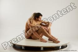 Nude Woman - Man White Sitting poses - simple Slim Sitting poses - ALL Multi angles poses Realistic