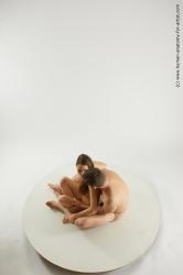 Nude Woman - Man White Sitting poses - simple Slim Brown Sitting poses - ALL Multi angles poses Realistic