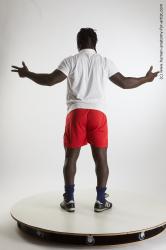 Sportswear Man Black Standing poses - ALL Muscular Medium Black Standing poses - simple Standard Photoshoot Academic