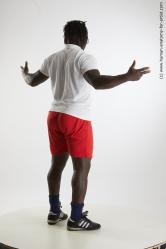 Sportswear Man Black Standing poses - ALL Muscular Medium Black Standing poses - simple Standard Photoshoot Academic