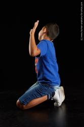 Sportswear Man Black Kneeling poses - ALL Average Short Kneeling poses - on both knees Black Standard Photoshoot  Academic