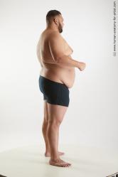Underwear Man White Standing poses - ALL Overweight Short Brown Standing poses - simple Standard Photoshoot Academic