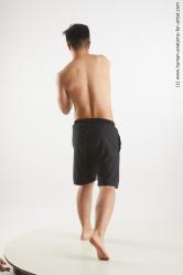 Underwear Fighting Man Asian Slim Short Black Standard Photoshoot Academic