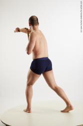 Underwear Fighting Man White Slim Short Brown Standard Photoshoot Academic