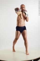 Underwear Fighting Man White Standing poses - ALL Slim Short Brown Standing poses - simple Standard Photoshoot Academic