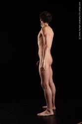 Nude Fighting Man Black Standing poses - ALL Athletic Medium Black Standing poses - simple Standard Photoshoot Realistic