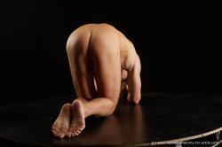 Nude Man White Kneeling poses - ALL Athletic Medium Brown Kneeling poses - on both knees Standard Photoshoot Realistic