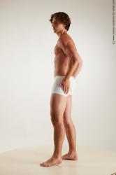 Underwear Man White Standing poses - ALL Athletic Medium Brown Standing poses - simple Standard Photoshoot Academic