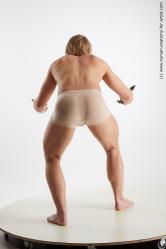 Underwear Fighting with knife Man White Standing poses - ALL Athletic Medium Blond Standing poses - bend over Standard Photoshoot Academic
