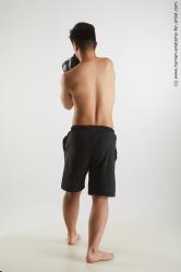 Underwear Man Asian Slim Short Black Standard Photoshoot Academic