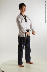 Sportswear Man Asian Standing poses - ALL Slim Short Black Standing poses - simple Standard Photoshoot Academic