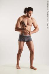 Fighting reference poses Simeon